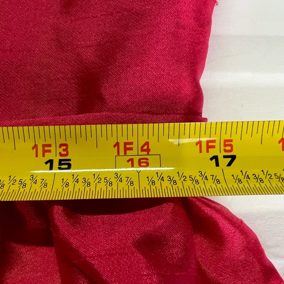 Taylor hot pink 16 fit n flare sleeveless dress mesh detail plus party cocktail - Picture 11 of 11